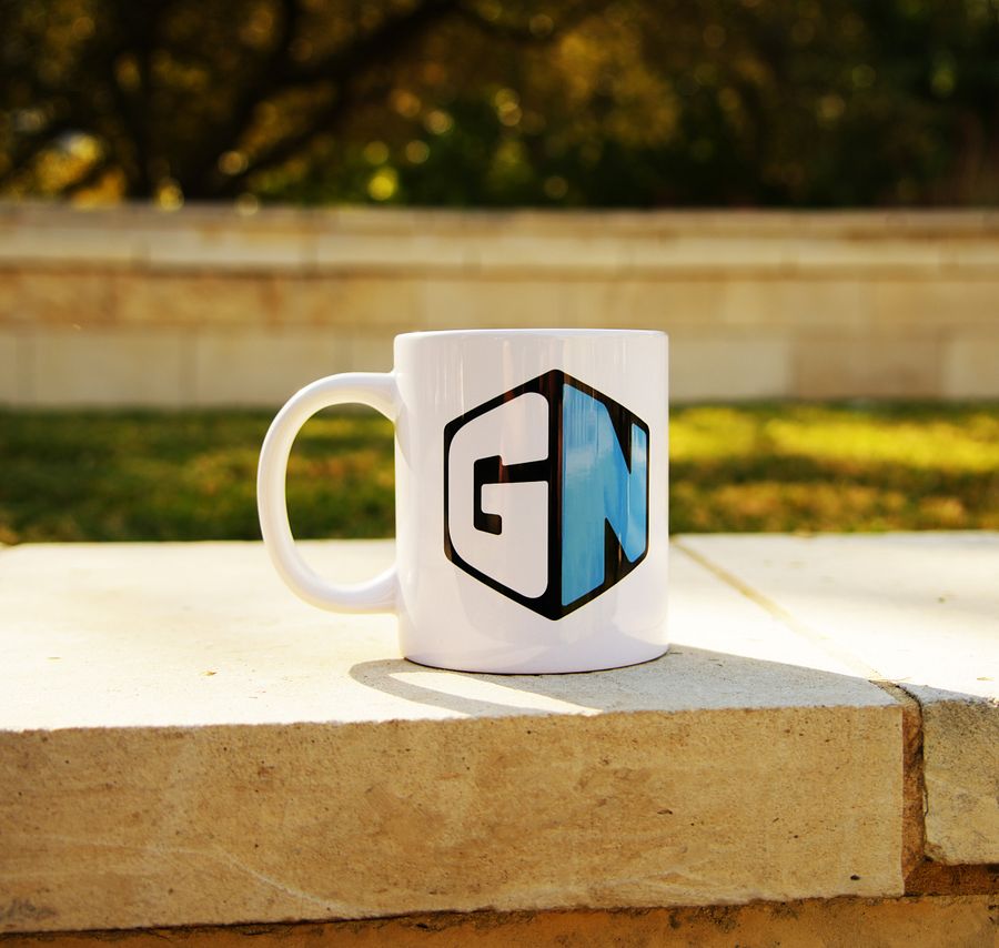 Glossy GN Logo Big Boi Mug White product image (1)