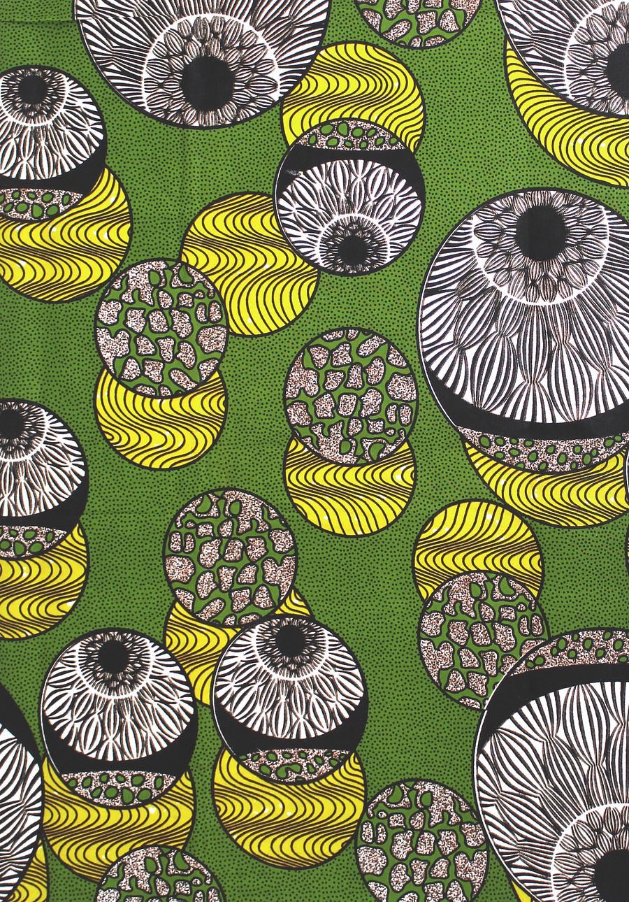 Scampolo Tessuto Wax Print - Design Astratto - 65 cm x 114 cm - cod.583/B product image (1)