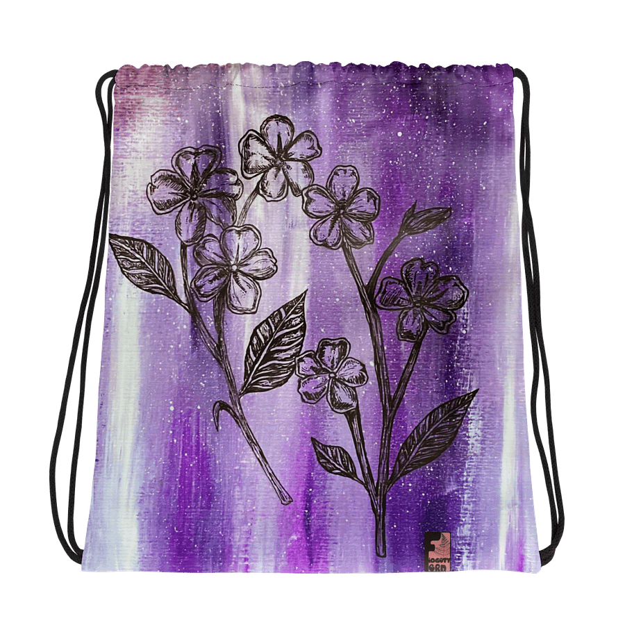"Forget-Me-Nots" Drawstring Bag product image (1)