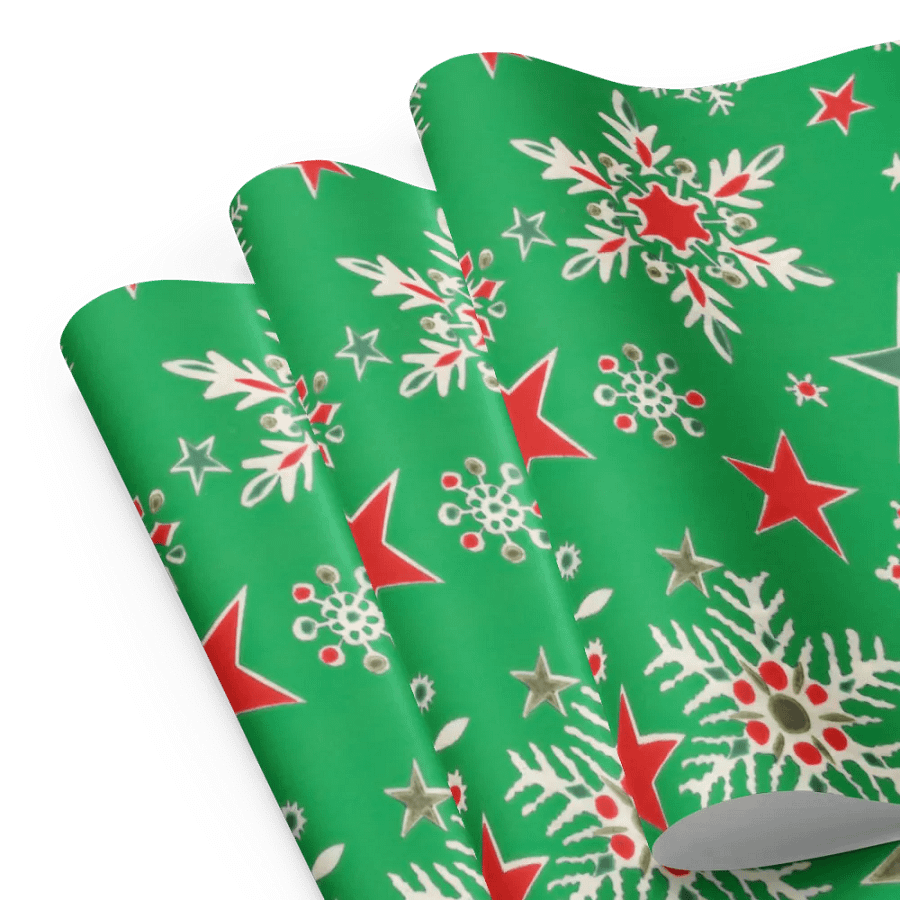 Festive Snowflake Celebration Wrapping Paper Set product image (8)
