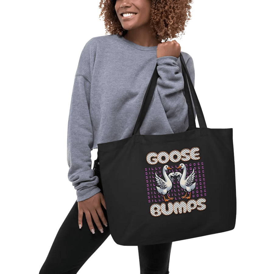 Silly Goose Bumps Organic Tote Bag product image (4)