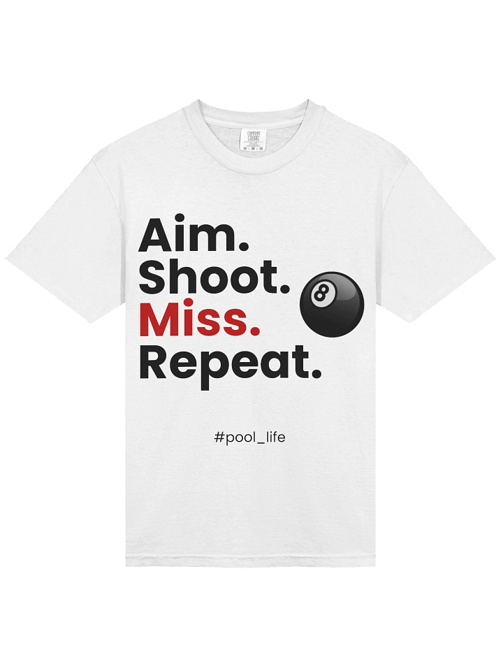 8-ball Pool Life T-shirt (White) product image (1)