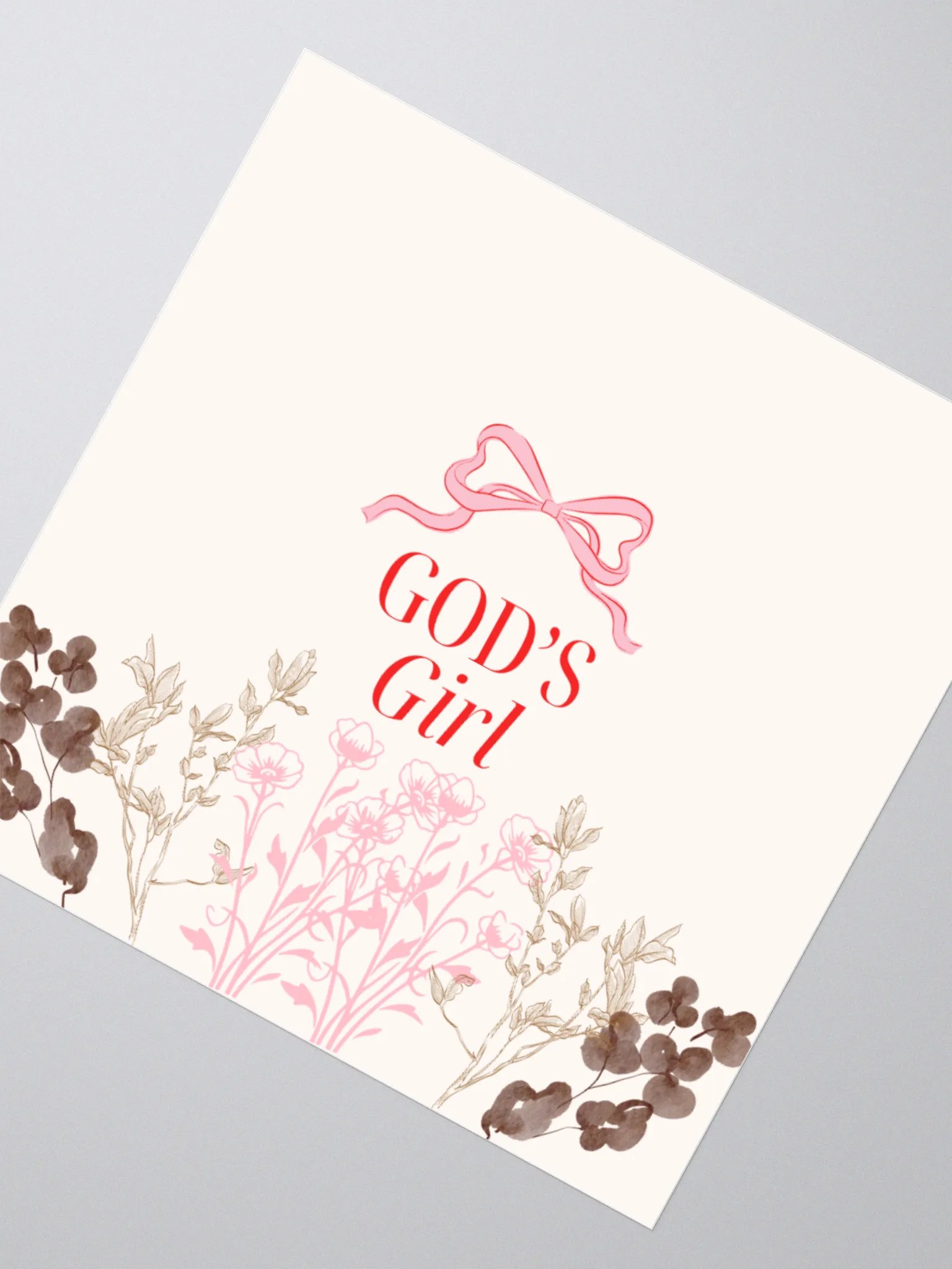 GOD'S Girl Floral Sticker Set product image (4)