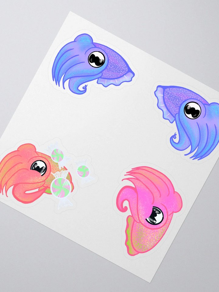 !Purple !blush and !candy Cuttlefish stickers product image (5)