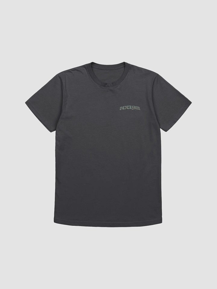 Dark grey t shirt chrome left logo product image (1)