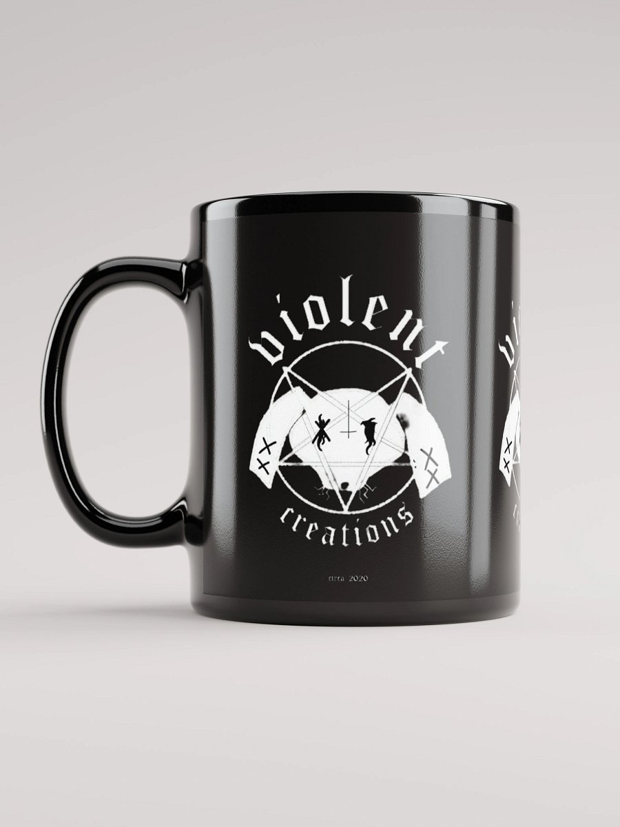 Black Metal Bunny Logo Coffee Mug product image (12)