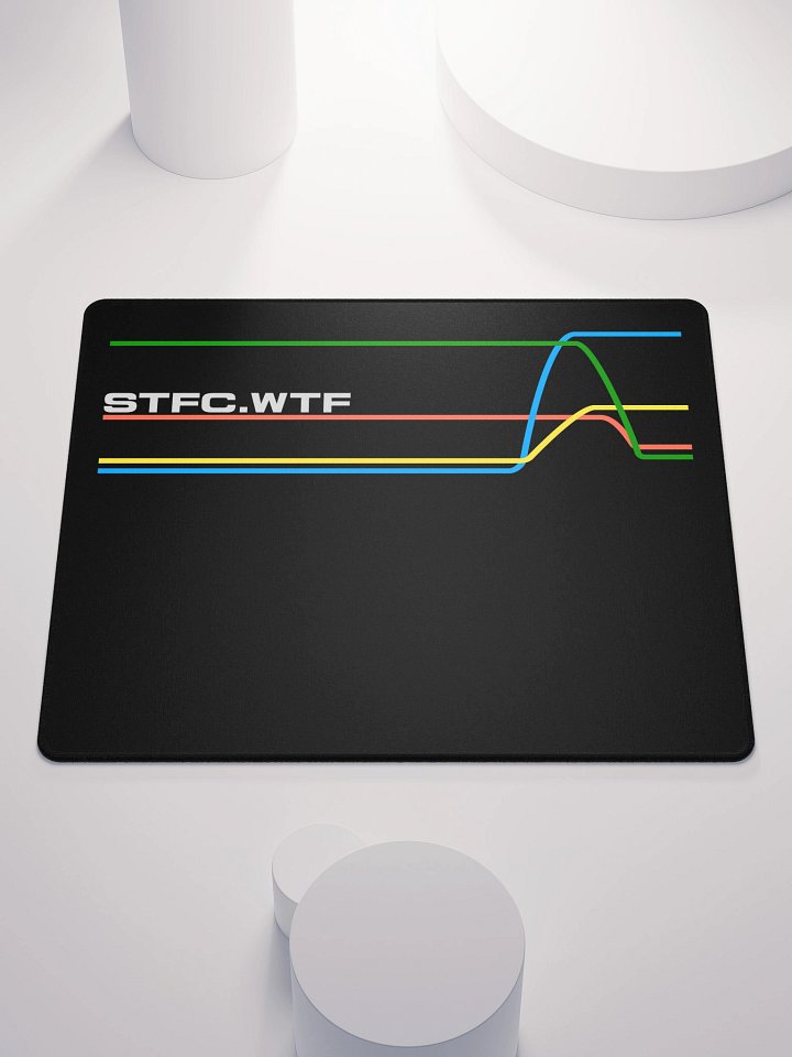 80s Inspired STFC.WTF graph lines Mousepad product image (1)