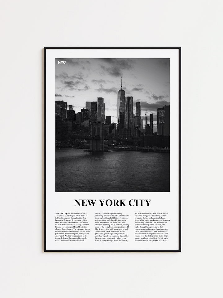 New York City 02 Newspaper Poster product image (1)