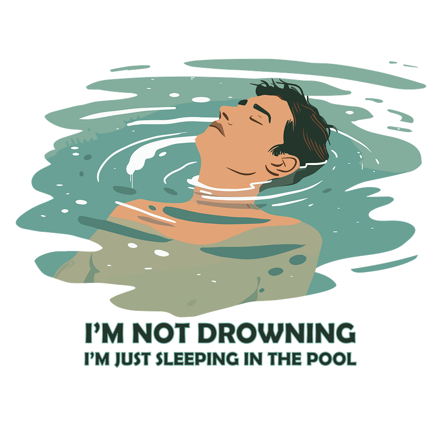 Pool Sleeping - Long Sleeve Tee product image (2)