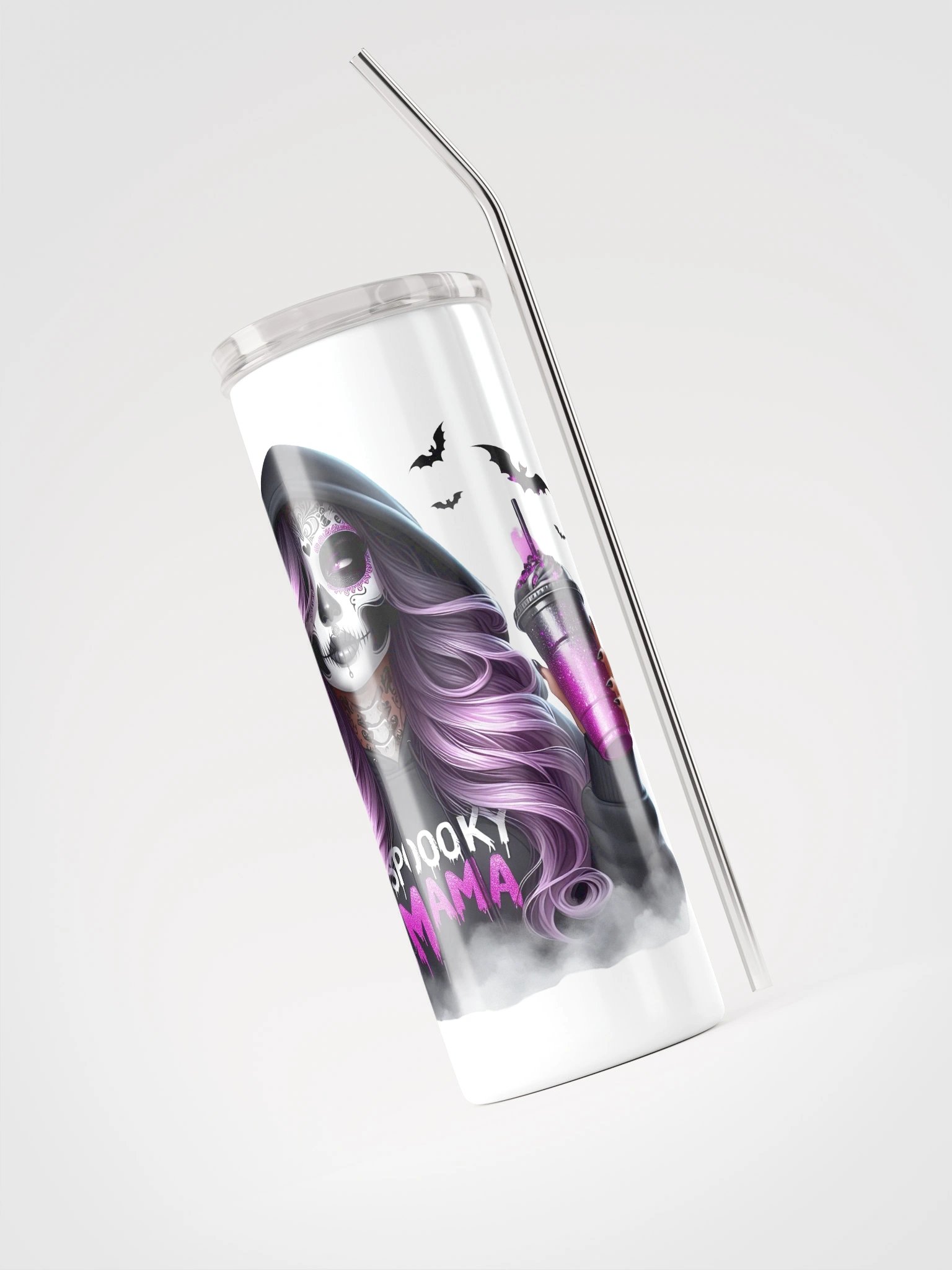 Spooky Mama Stainless Steel Tumbler product image (3)