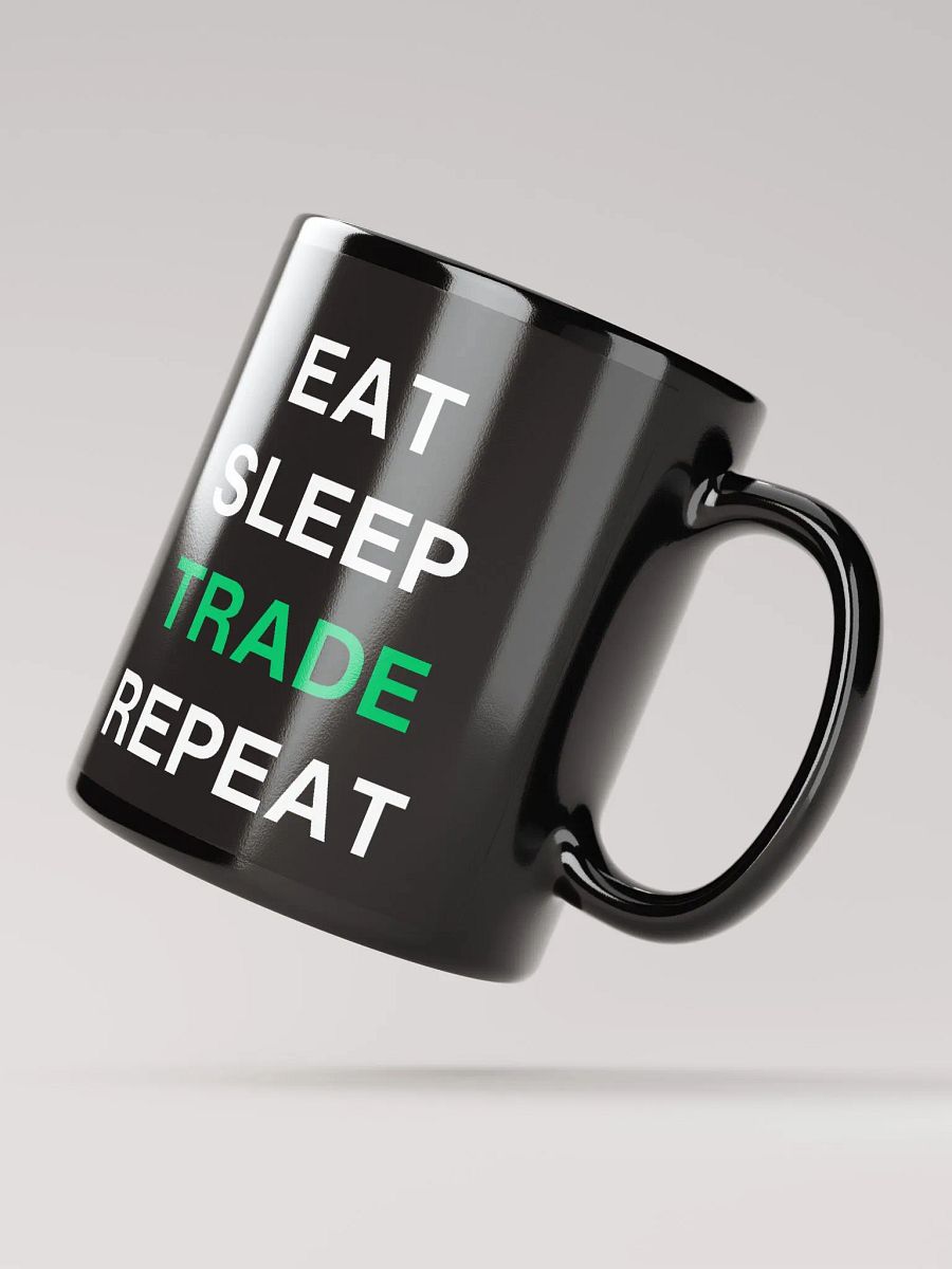 Eat, Sleep, Trade, Repeat Distorted Mug product image (2)