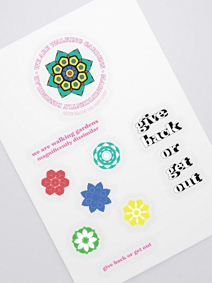 Walking Gardens sticker set 2 product image (1)