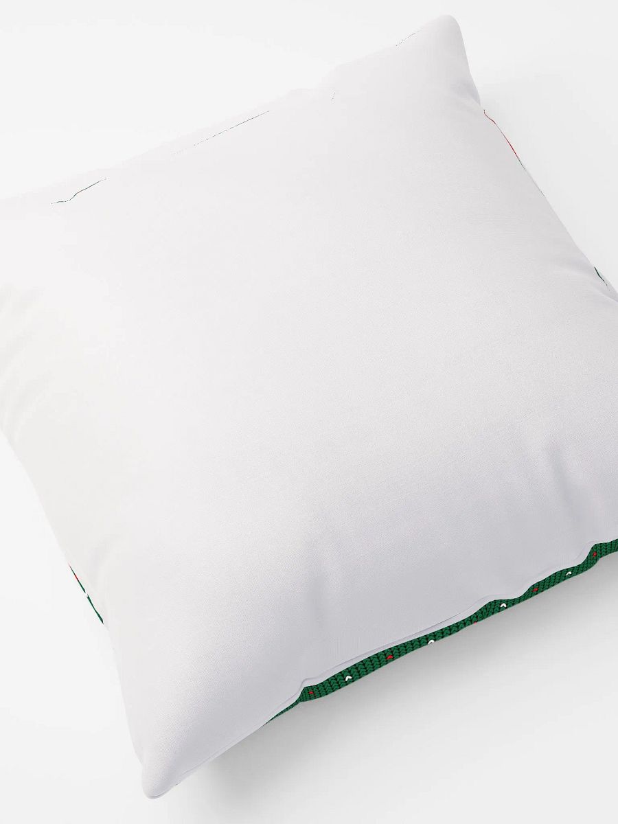 Festive Reindeer & Evergreen Knit Pillow product image (5)