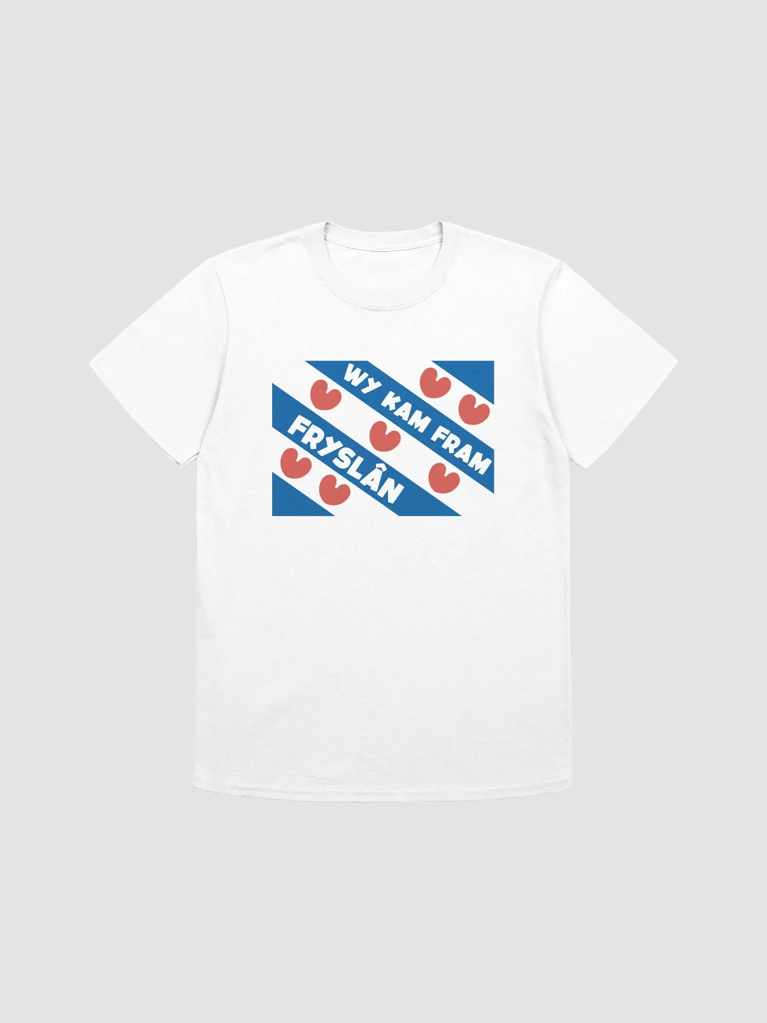 Wy kam fram Fryslân Flag - Shirt (white) product image (1)