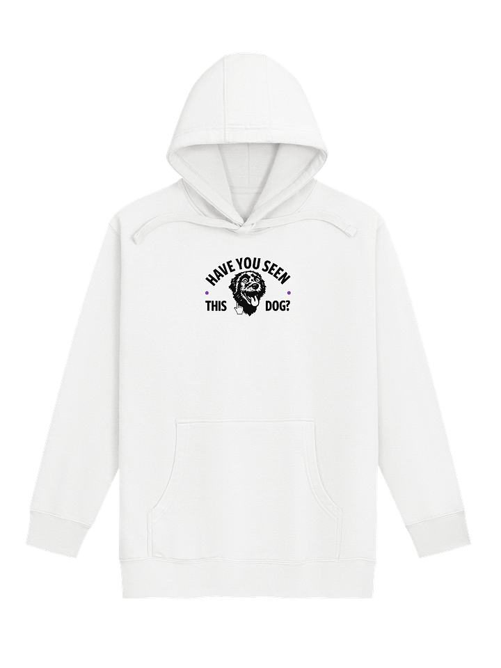 HAVE YOU SEEN THIS DOG? - HOODIE (WHITE & PURPLE) product image (1)