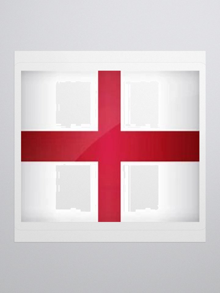 England Flag Sticker | St George’s Cross Design | Durable Vinyl | 3 Sizes product image (2)