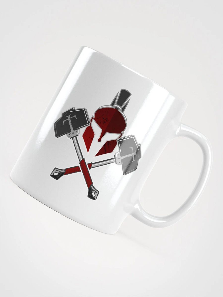White Mug: Helmet-Logo product image (4)