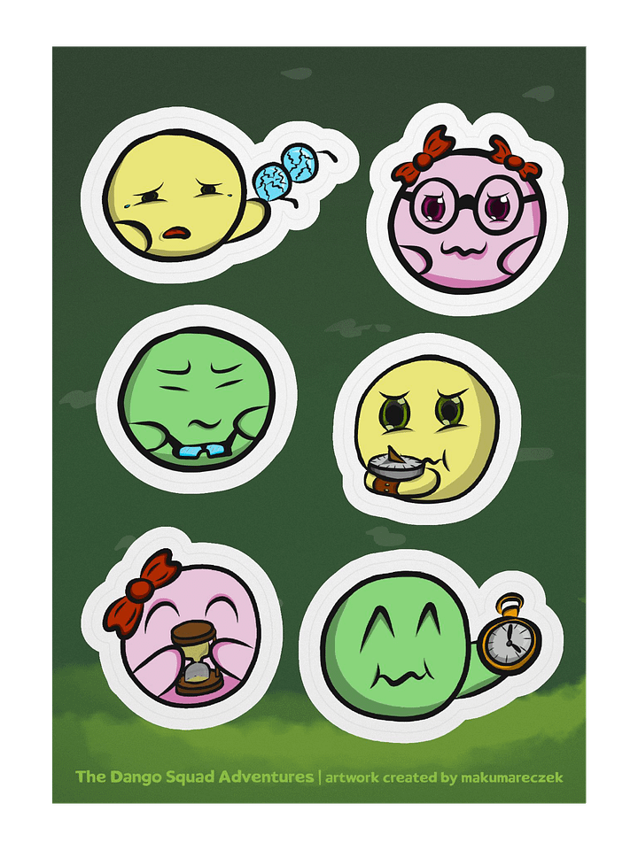 Dango Blind & Time Set - Kiss Cut Sticker Sheet product image (1)