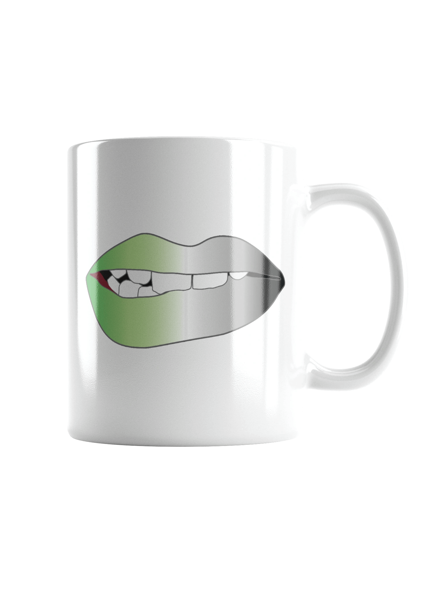 Aromantic Pride Gradient Biting Lips Mug product image (1)