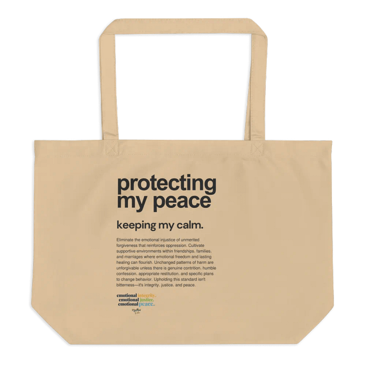 Official Planted By Calm | Calm Keepers Organic Cotton Tote (Style 2) product image (1)
