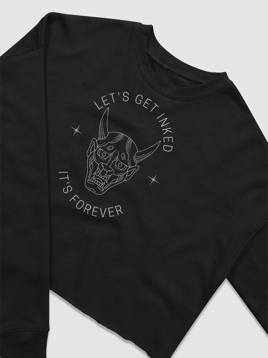 "Let’s Get Inked" Oni Mask Cropped Sweater product image (3)