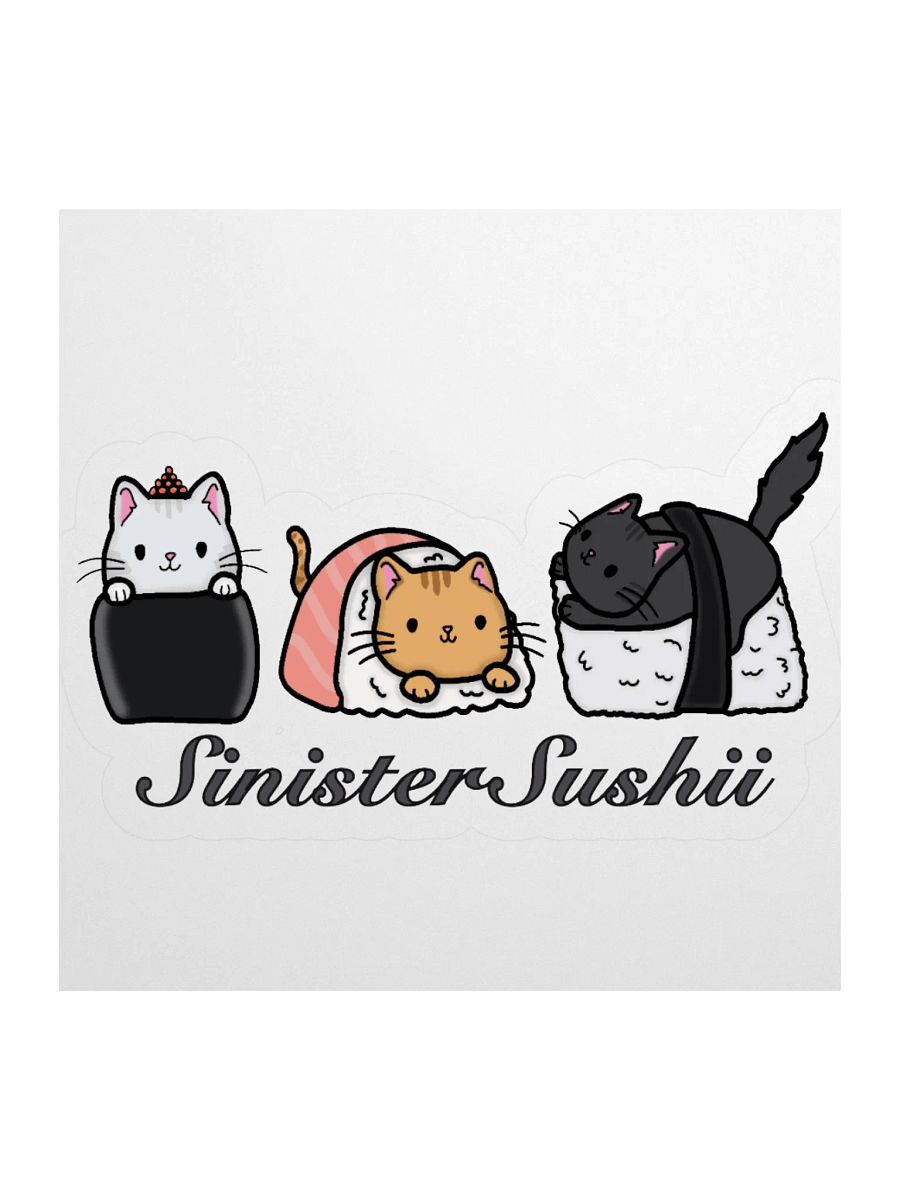 Sinister Sushii Cat Sticker product image (1)