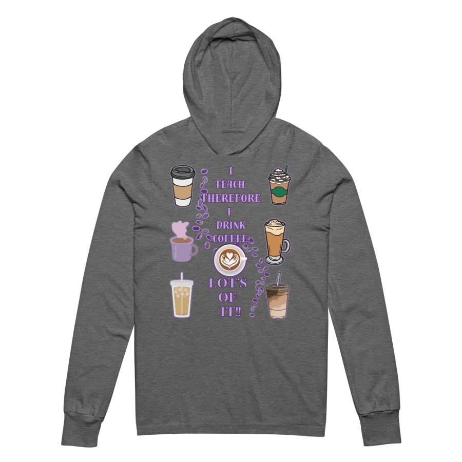 Teachers Coffee break hooded tee product image (2)