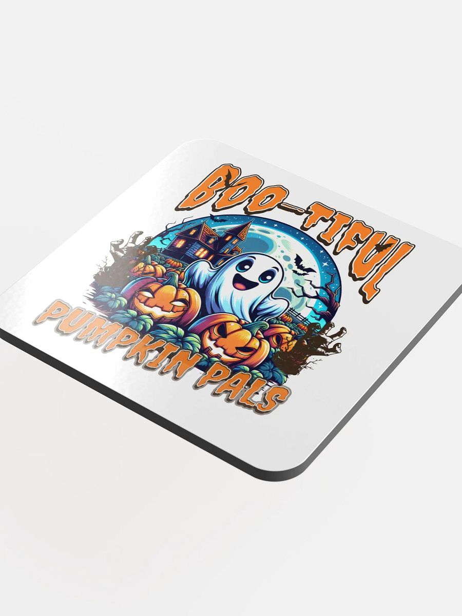 Boo-tiful Pumpkin Pals Glossy Cork Coaster Set product image (4)