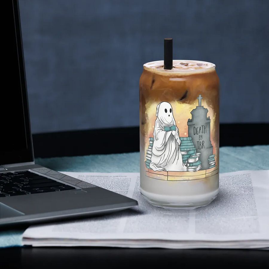 Death by TBR glass tumbler product image (7)