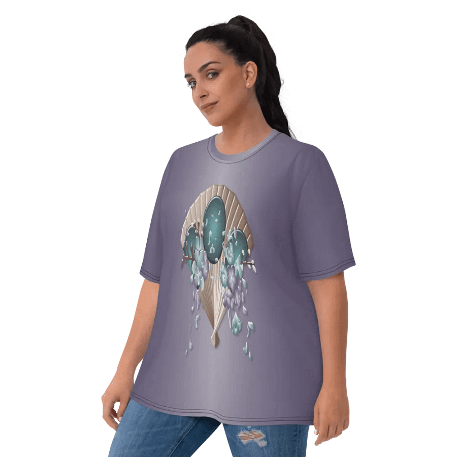 Floral Themed All Over Print T-shirt product image (10)