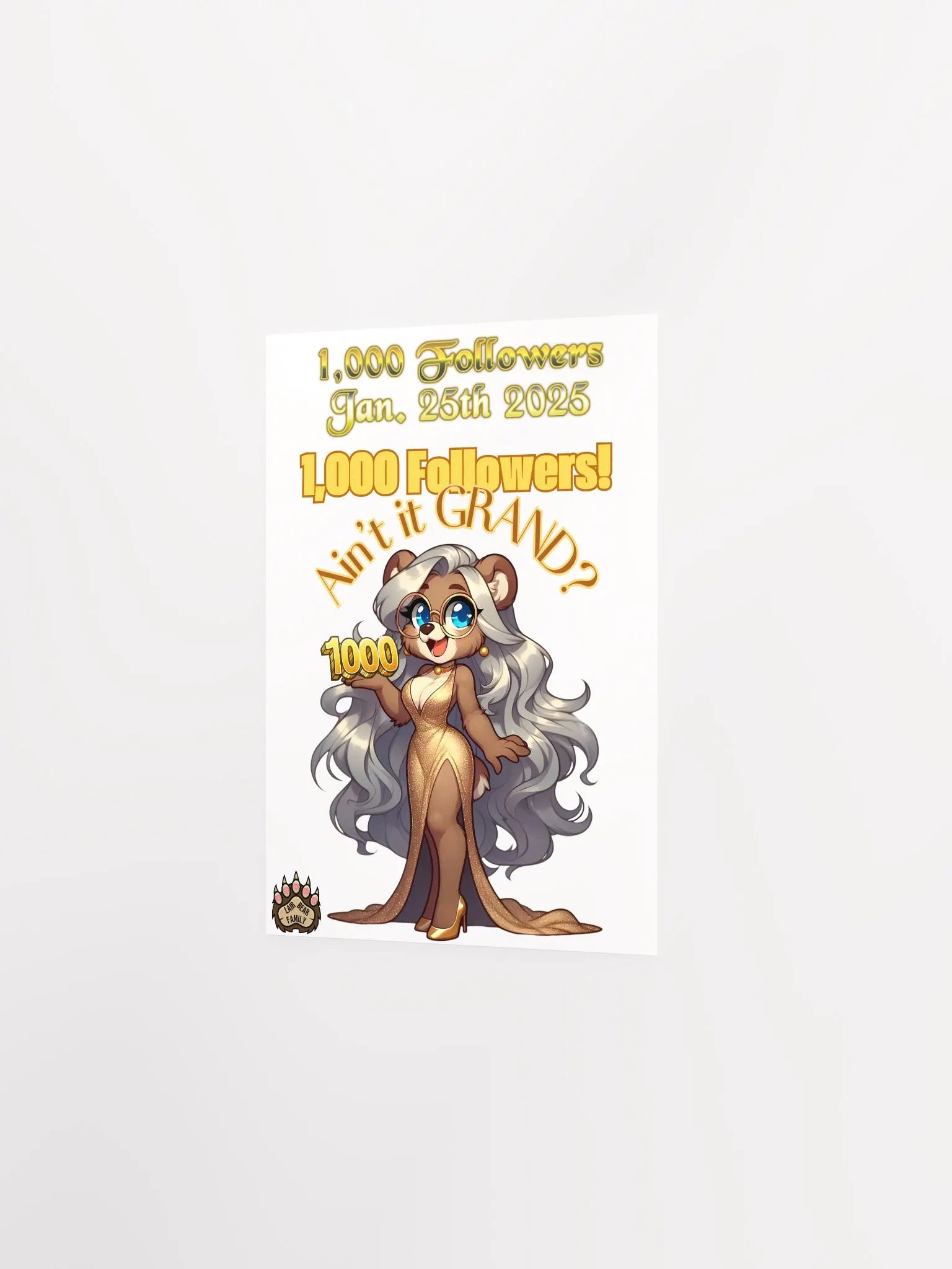 Limited Edition 1,000 Followers Celebration Poster product image (12)