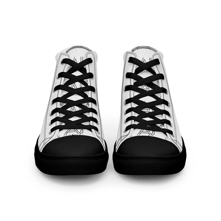White high tops -plain whites product image (2)