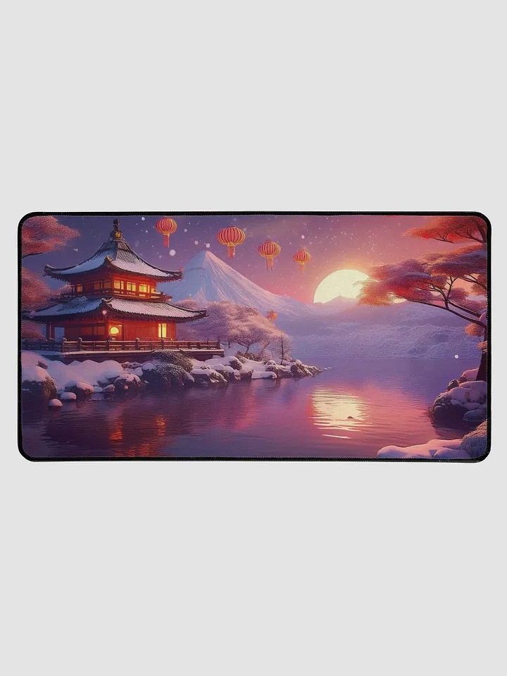 Winter Lanterns Large Desk Mat (15.5 x 31.5) product image (2)