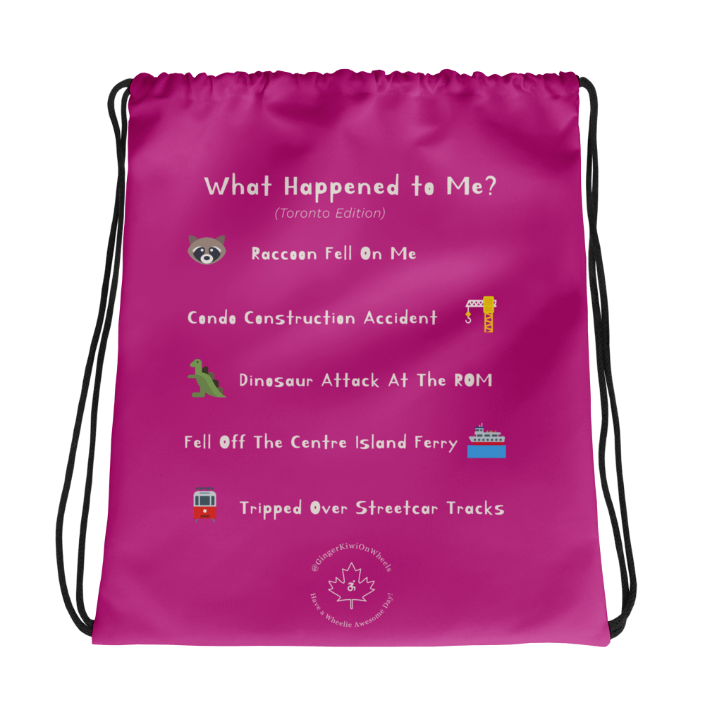 WHAT HAPPENED TO ME ? (Toronto Edition): String Backpack, TiLite Fuchsia Pink product image (1)