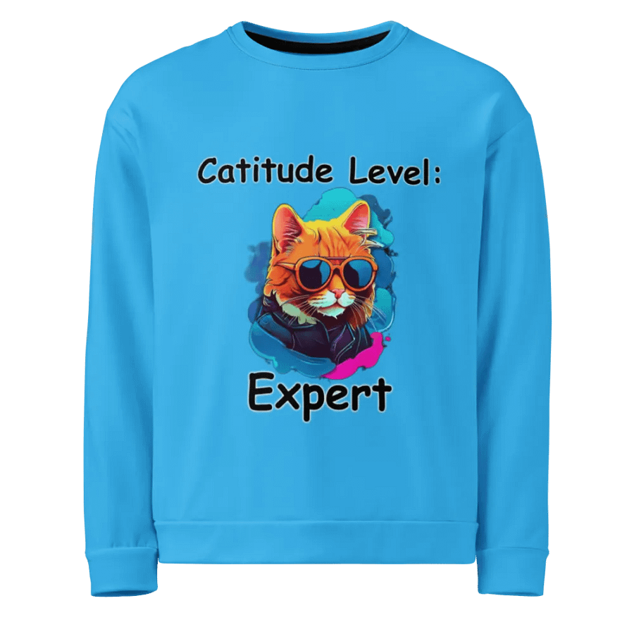 Catitude Level Expert Unisex Sweatshirt product image (7)