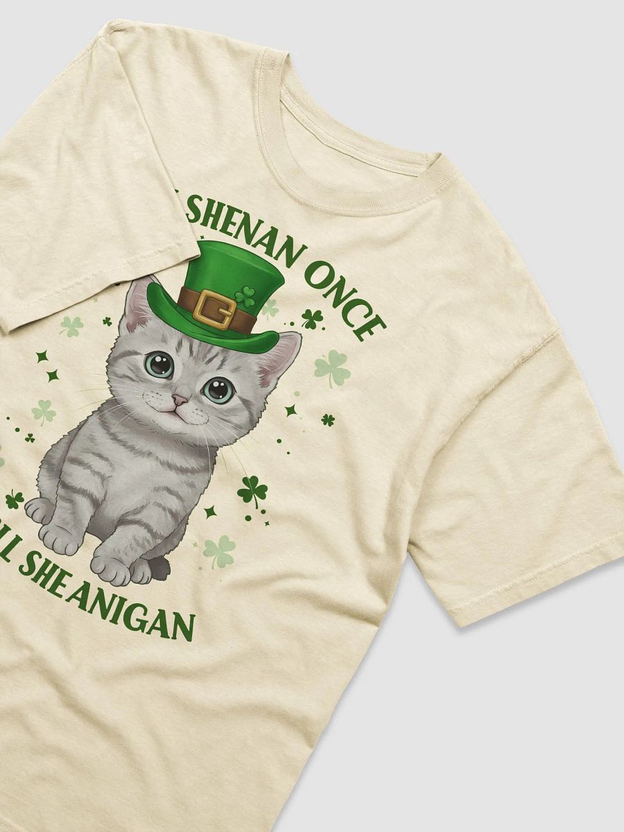 If I Shenan Once, I’ll Shenanigan - Cute St. Patrick’s Day Cat T-Shirt product image (11)