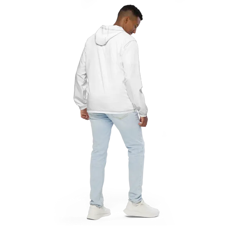 White Zenith Unisex Windbreaker product image (2)