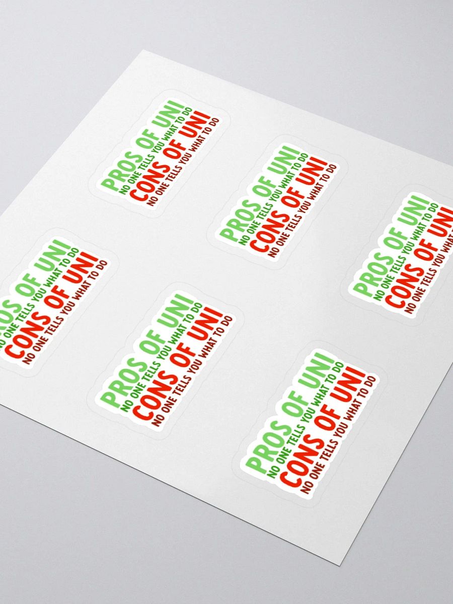PROS & CONS Sticker (MEDIUM Sheet) product image (3)