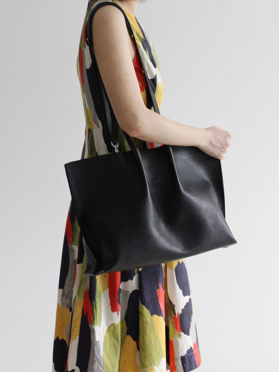 Leather Two-way Bag - Natural, Honey, Black product image (7)
