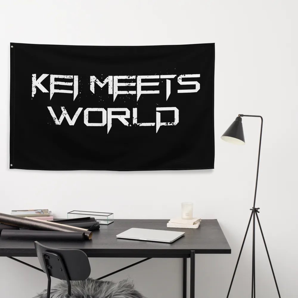Kei Meets World Wall Flag product image (9)