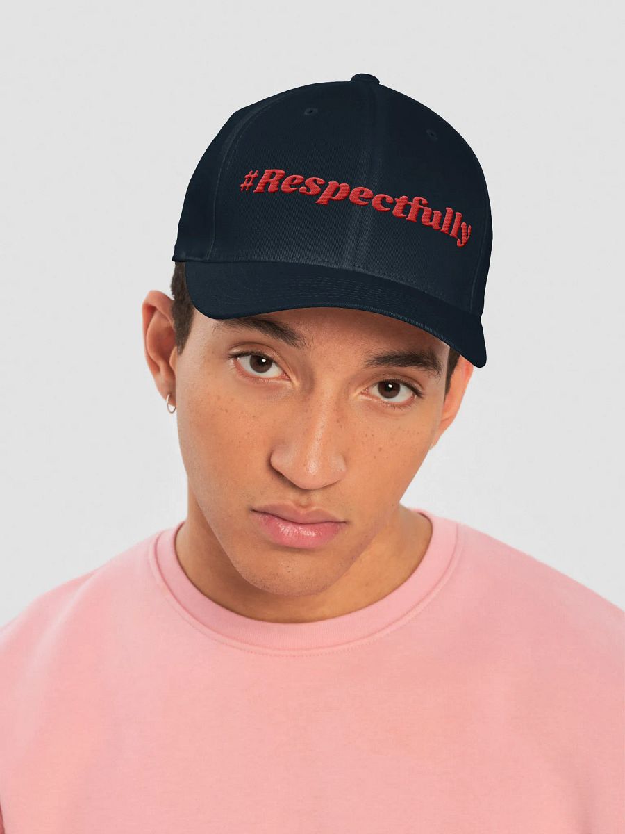 #Respectfully Flex Fit Hat (Red) product image (43)