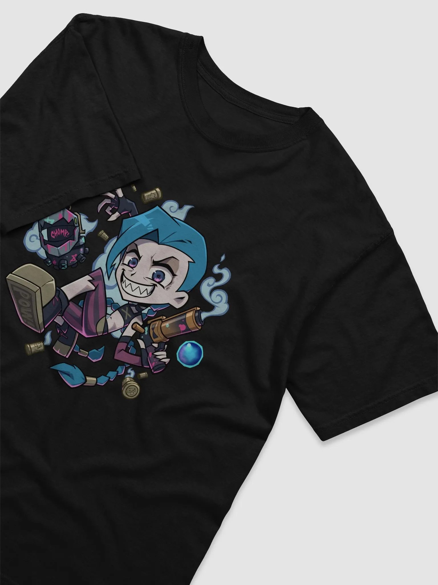 Crazy Blue Hair Girl T-Shirt product image (10)