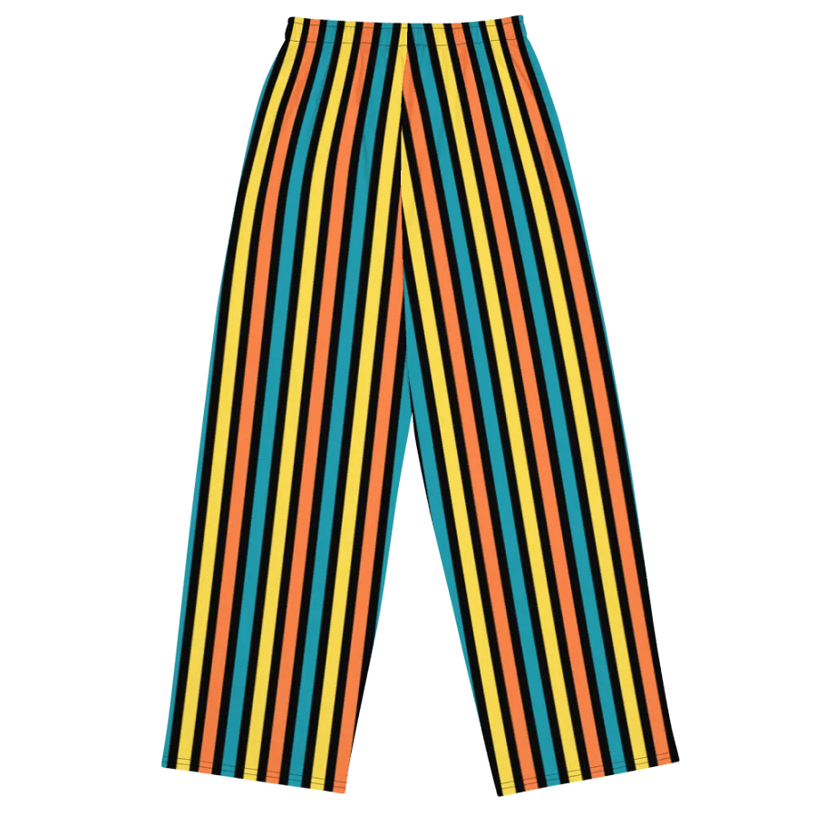Colorful Stripe Wide-Leg Pants product image (2)