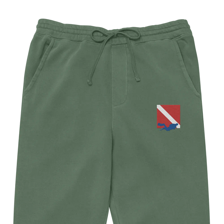 Diver Down Flag Scuba Diver Embroidered Joggers product image (2)