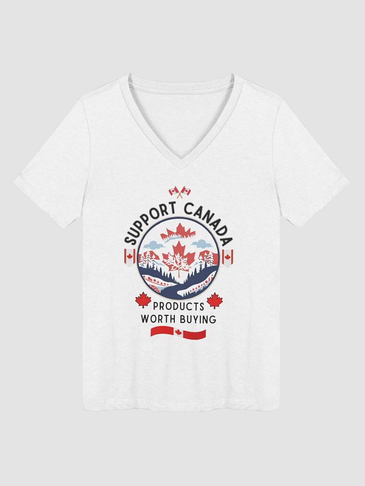 Maple Leaf Serenity Women's V-Neck Tee product image (11)