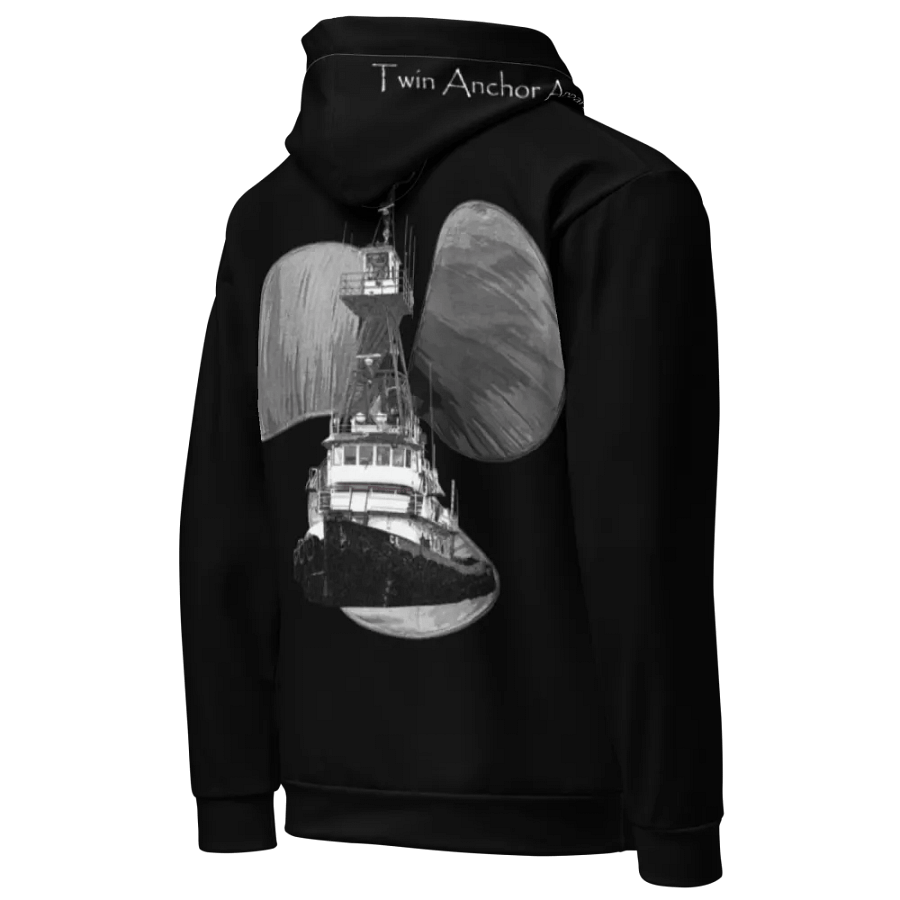 Black Three blade prop Tug CE Hoodie product image (10)