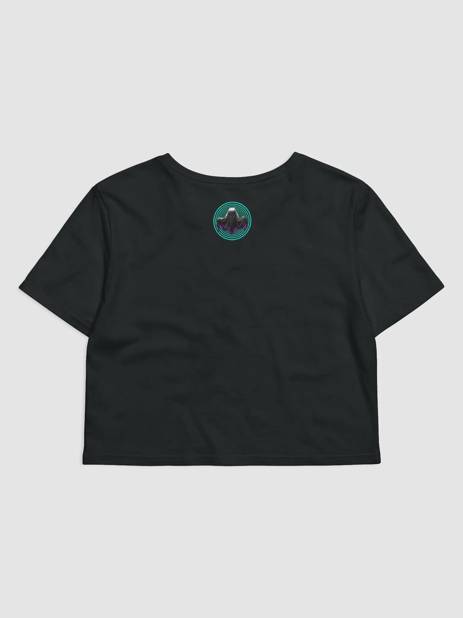 (More Sizes) Gradient Rib Crop - Black product image (2)