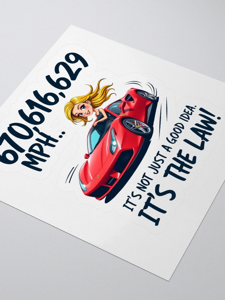 Law of Speed Kiss Cut Stickers product image (7)
