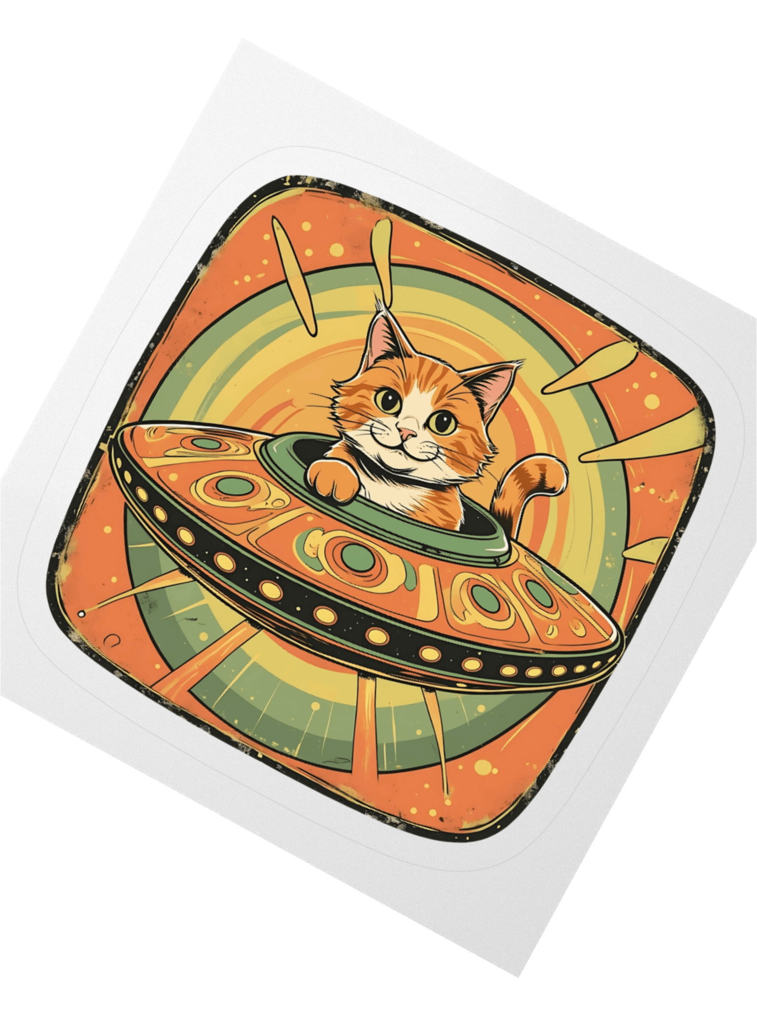 Cosmic Cat in Space Kiss Cut Stickers product image (2)