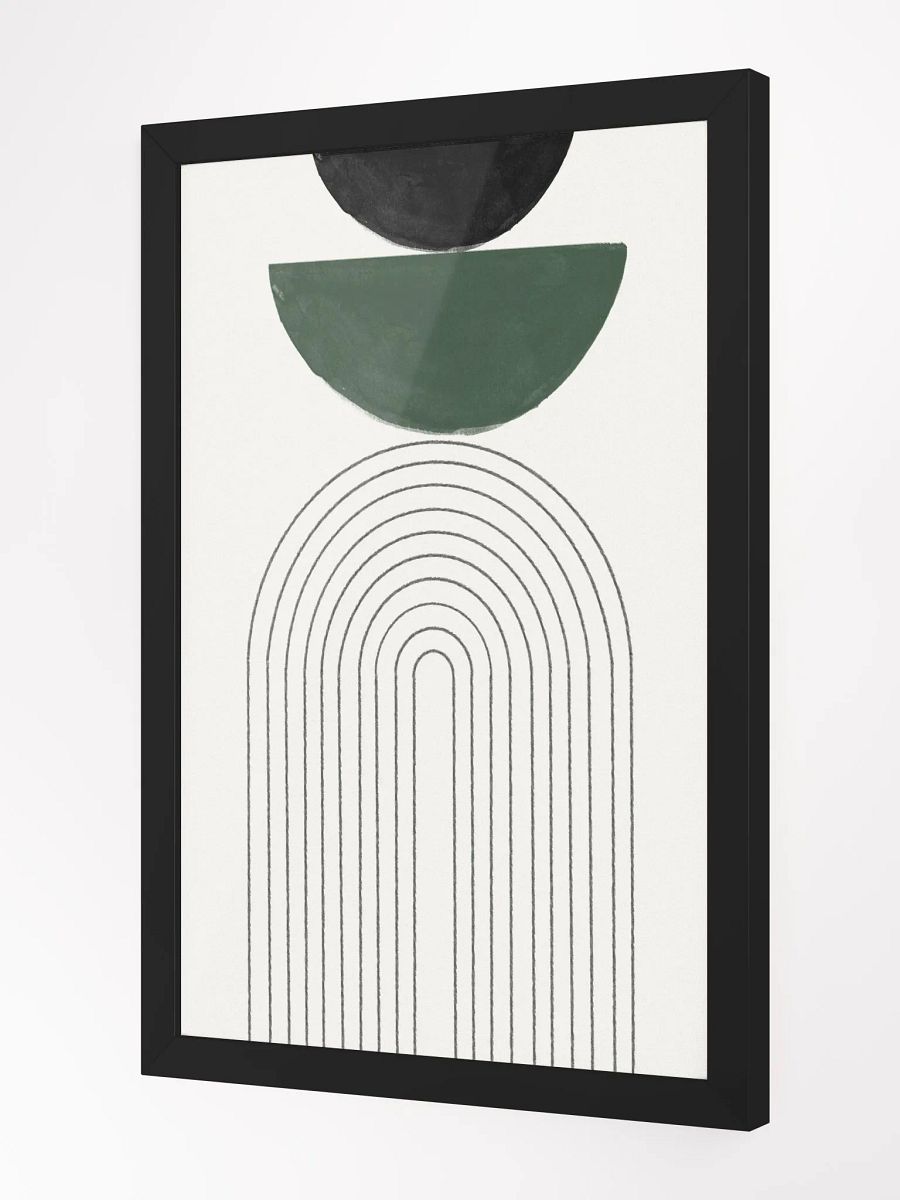 Geometric Harmony Framed Matte Poster | Modern Abstract Wall Art product image (2)